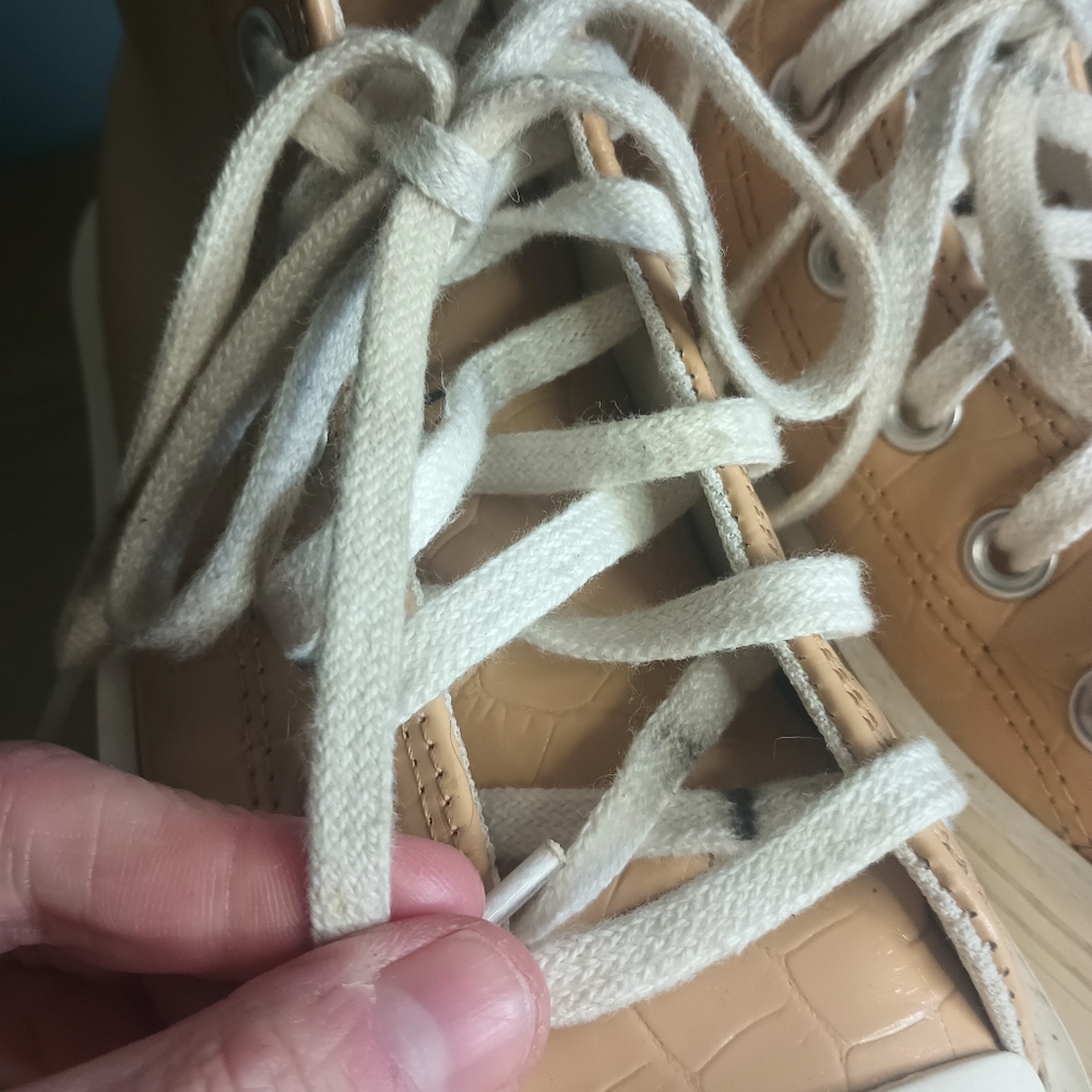 Converse All Star Womens Platform High Top Sneakers 6.5 Croc Chunky Punk Y2K - Picture 11 of 16
